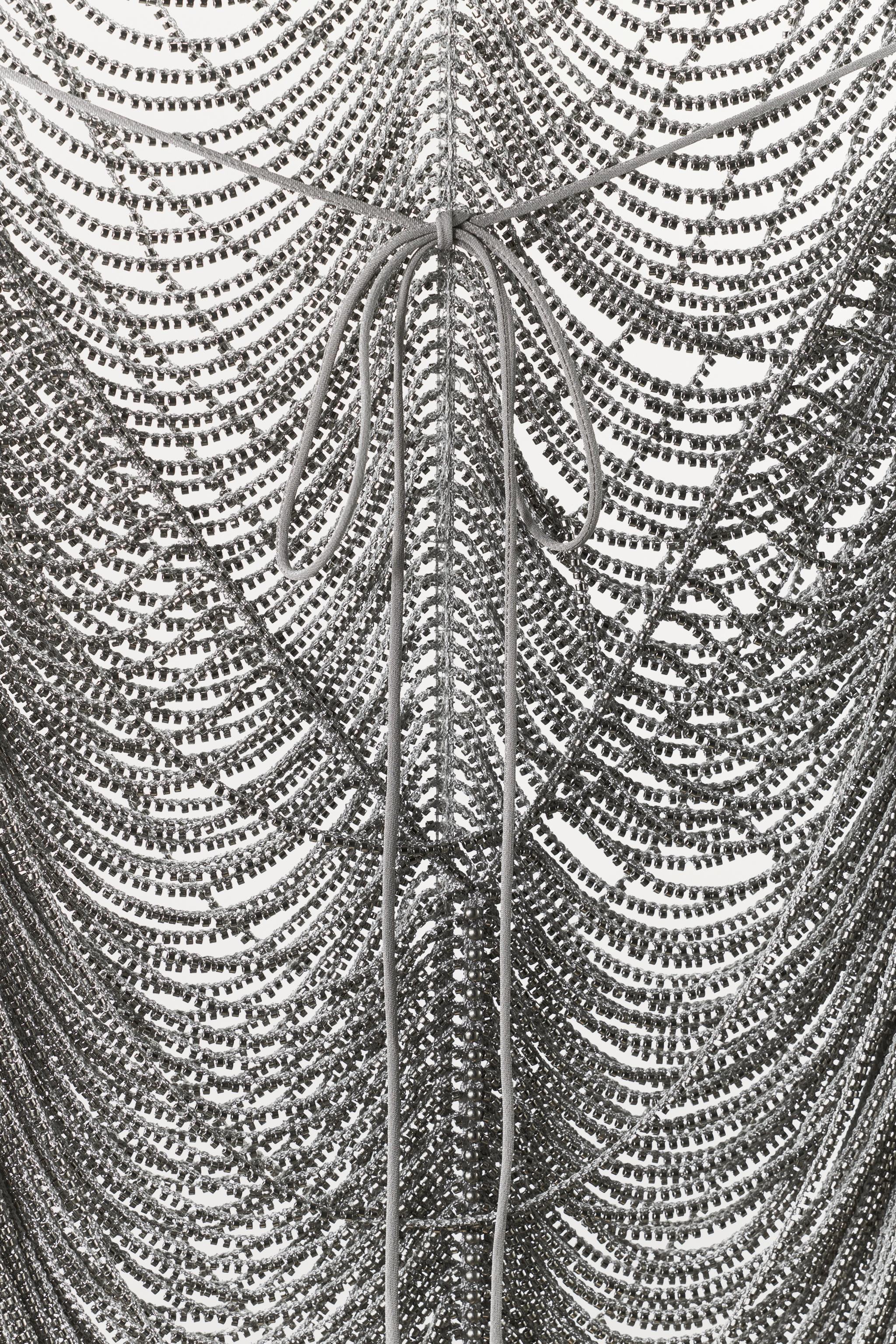 SPARKLY HALTER MINI DRESS